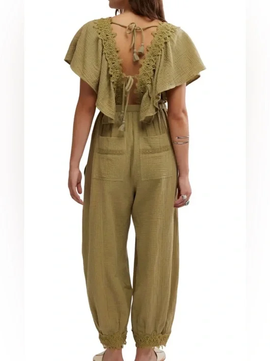 Free People Bali Rolling Dunes Jumpsuit - NWOT - Picture 2 of 4